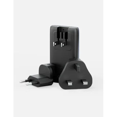Energea Travelworld Edge 65, 2C Pd/Pps/Qc3.0 Wall Charger,65W (Us+Uk+Eu) - Gun